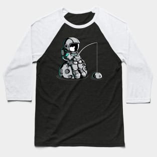 Astronaut Space Fishing Baseball T-Shirt